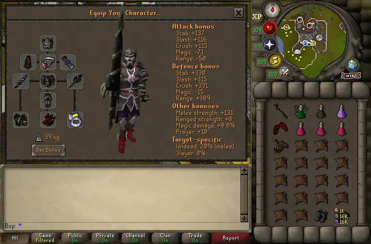 osrs melee vorkath gear setup