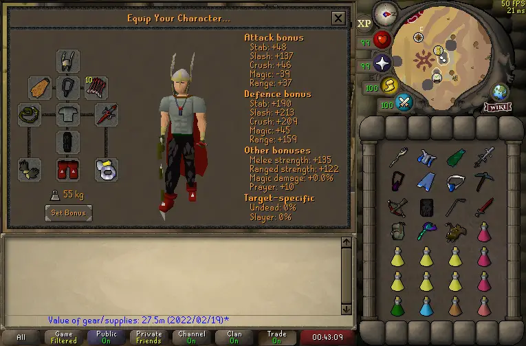 osrs budget setup for cox