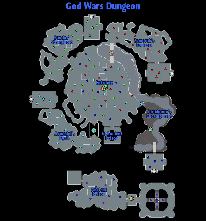osrs god wars dungeon map