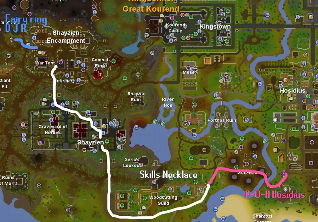 osrs how to get to shayzien house