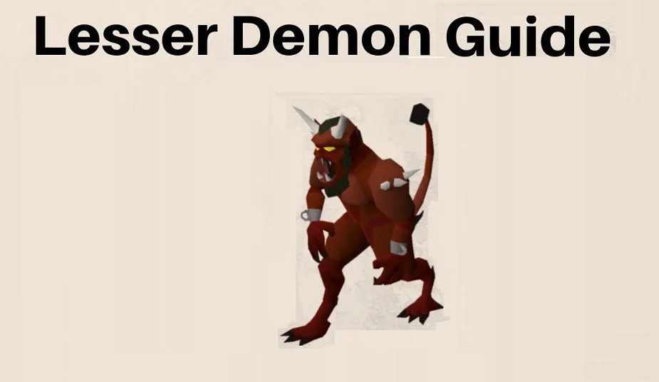 osrs lesser demon guide