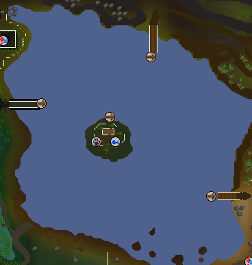 Aerial fishing location