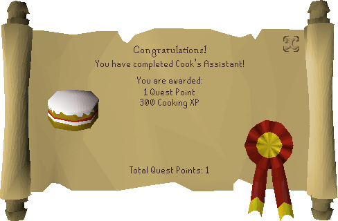 Cooks Assistant Rewards