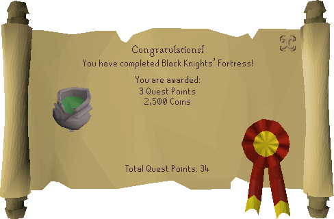 osrs Black Knights Fortress rewards