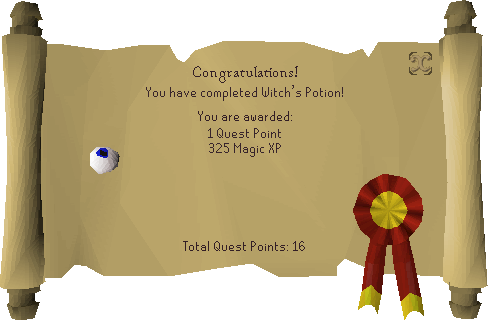 osrs Witchs Potion rewards