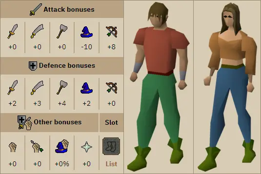 osrs Ranger Boots stats