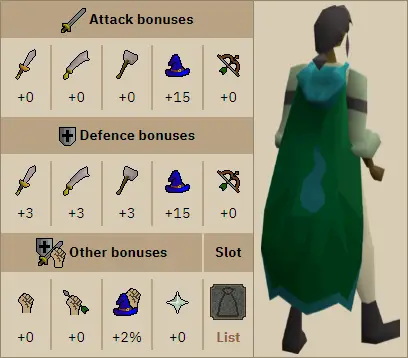 imbued god cape stats