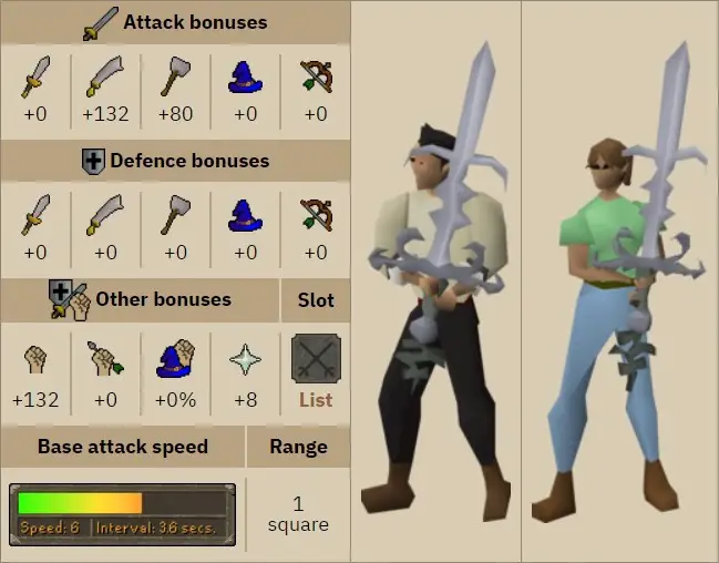 osrs bandos godsword stats