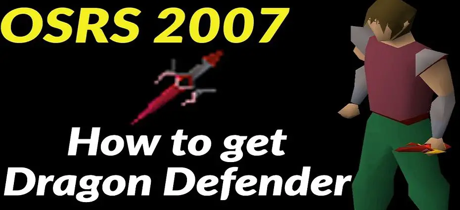 osrs how to get a dragon defender