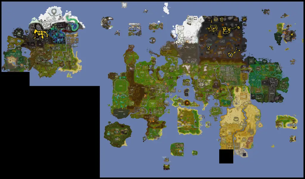 map of oldschool runescape